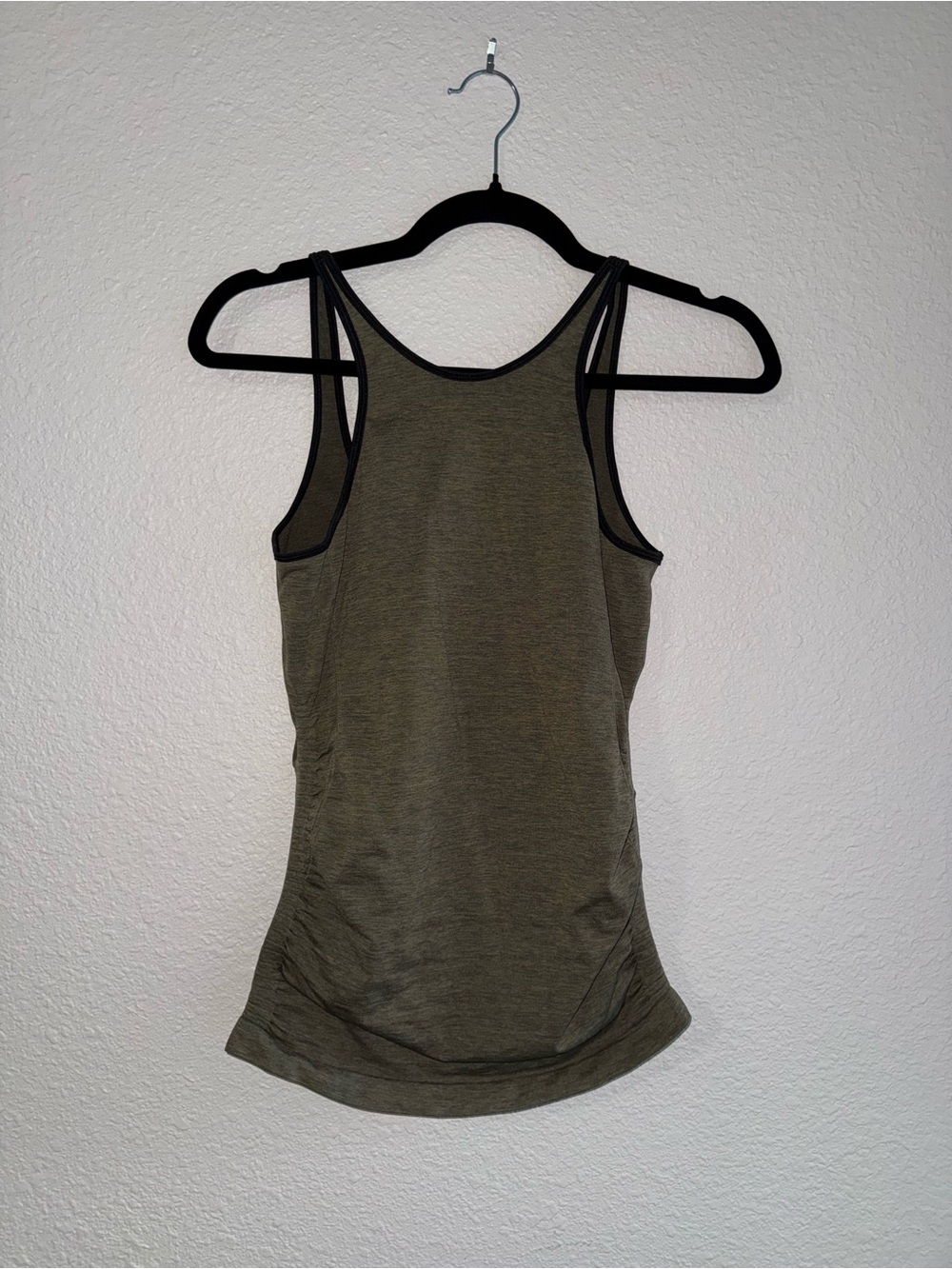 lululemon athletica Olive Green Tank with Black Trim
